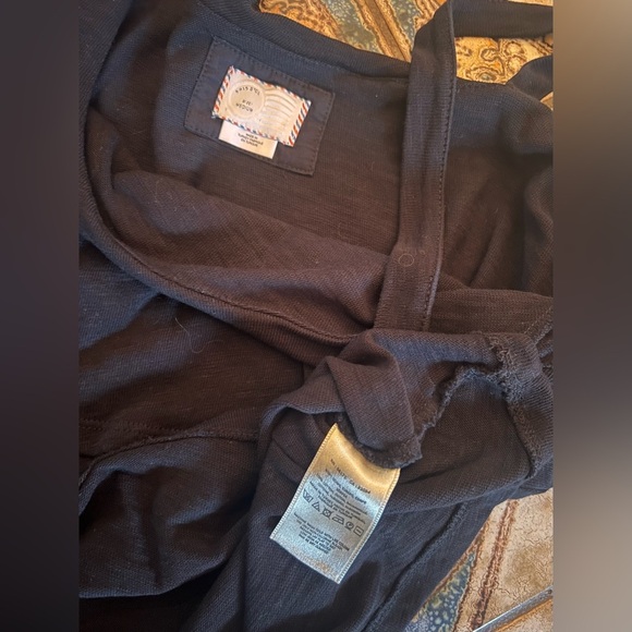 Anthropologie Postmark One Shoulder Long Sleeve medium cotton top boho poplin - Picture 3 of 5